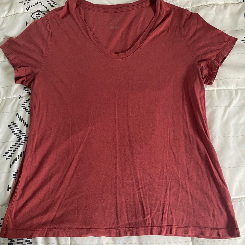 A New Day Pinkish-Red Relaxed Short Sleeve T-Shirt